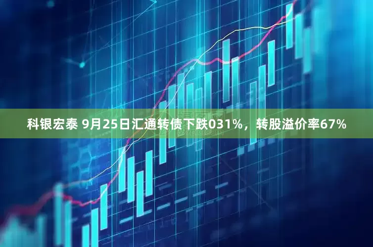 科银宏泰 9月25日汇通转债下跌031%，转股溢价率67%
